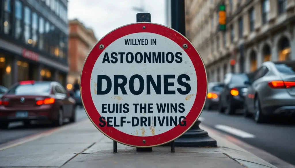 Fake Signs Hijack AI in Drones and Self-Driving Cars