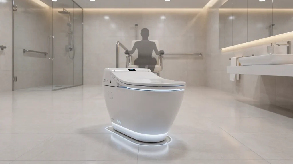 Chinese company unveils innovative autonomous toilet for improved accessibility at Shanghai expo