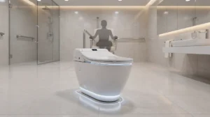 Chinese company unveils innovative autonomous toilet for improved accessibility at Shanghai expo